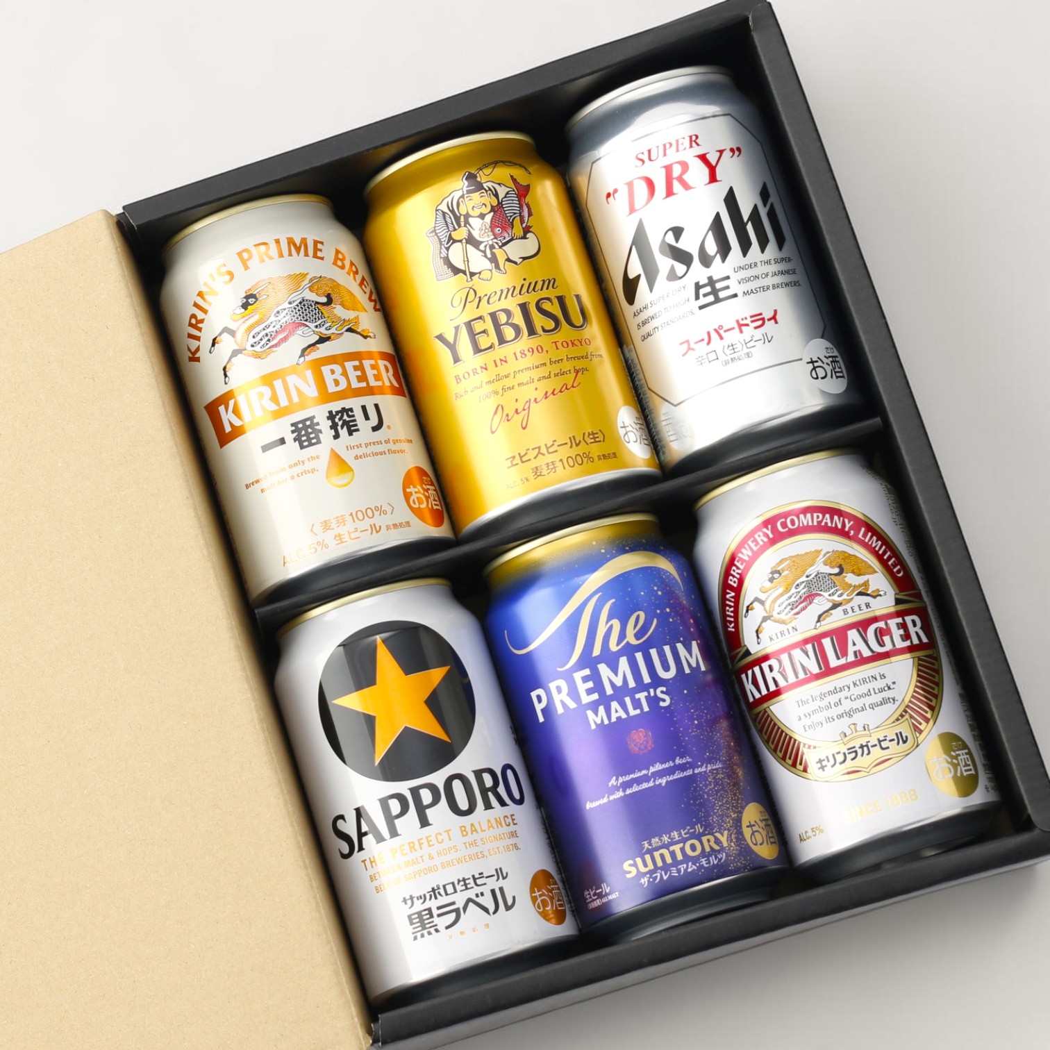 BOX付き/飲み比べ】国産ビール飲み比べ6本セット | サントリー